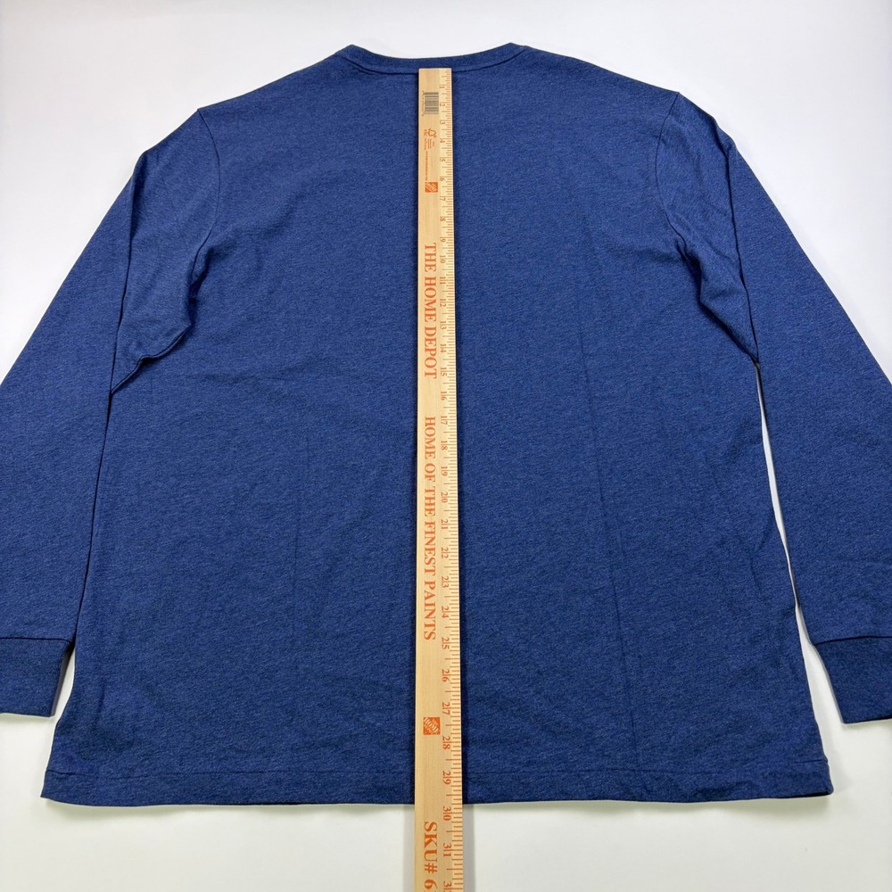 Polo Ralph Lauren Long Sleeve T-Shirt Mens XL Blue Heather Pony Logo NWT - Picture 8 of 9